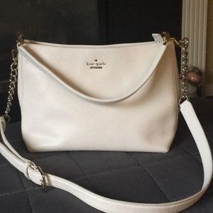 Kate Spade white/cream leather shoulder bag